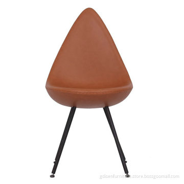 Modern designer Leather dining chair drop chair